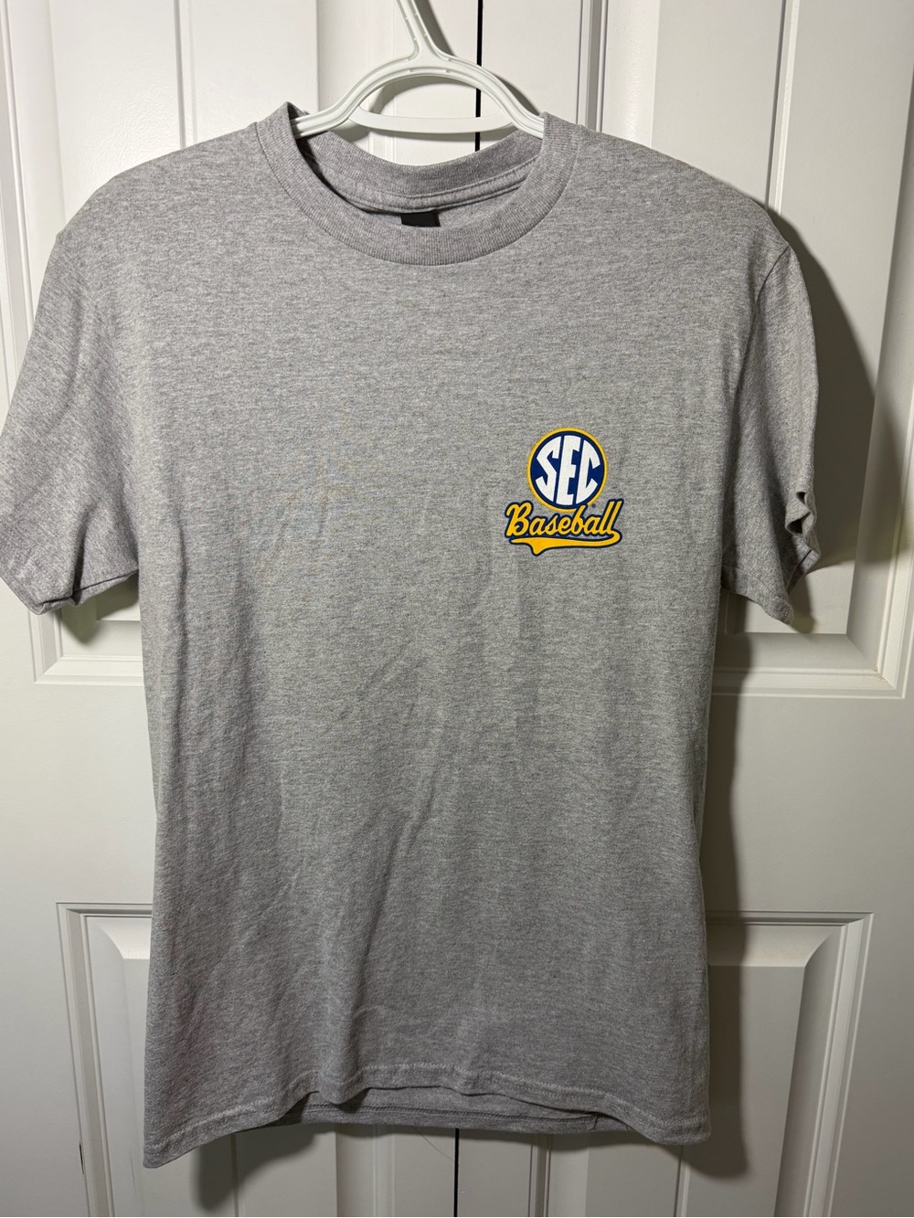 Gray SEC Baseball Short Sleeve Tee